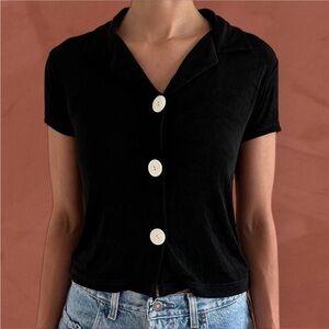 VINTAGE BUTTON UP TOP